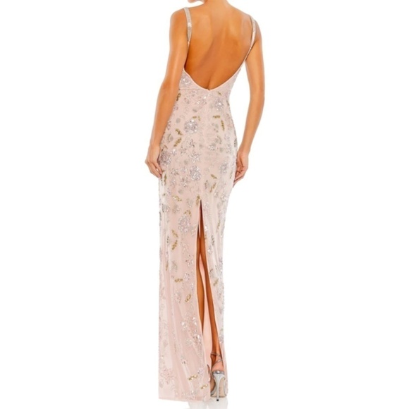 MAC DUGGAL Floral Beaded Bridal Wedding Formal Embellished Gown • Size 10 NWT! - Picture 6 of 6